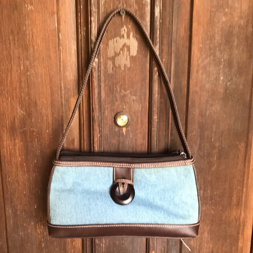CHARTER CLUB light denim handbag